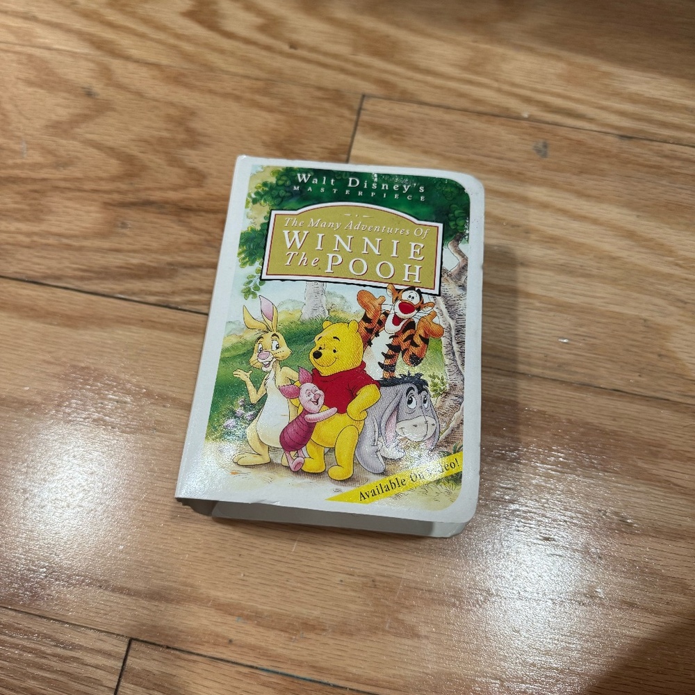 Winnie the pooh mini VHS box with tiger inside